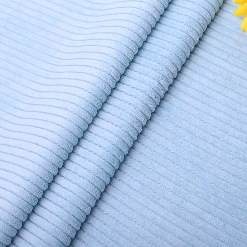 新款直销4.5坑条无弹灯芯绒面料 外套服装面料竖条锦涤条绒灯芯绒