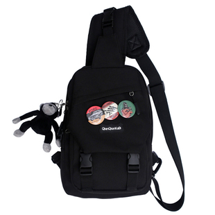 挎包男款大容量斜挎包运动胸包潮牌通勤包休闲骑行爬山背包单肩包