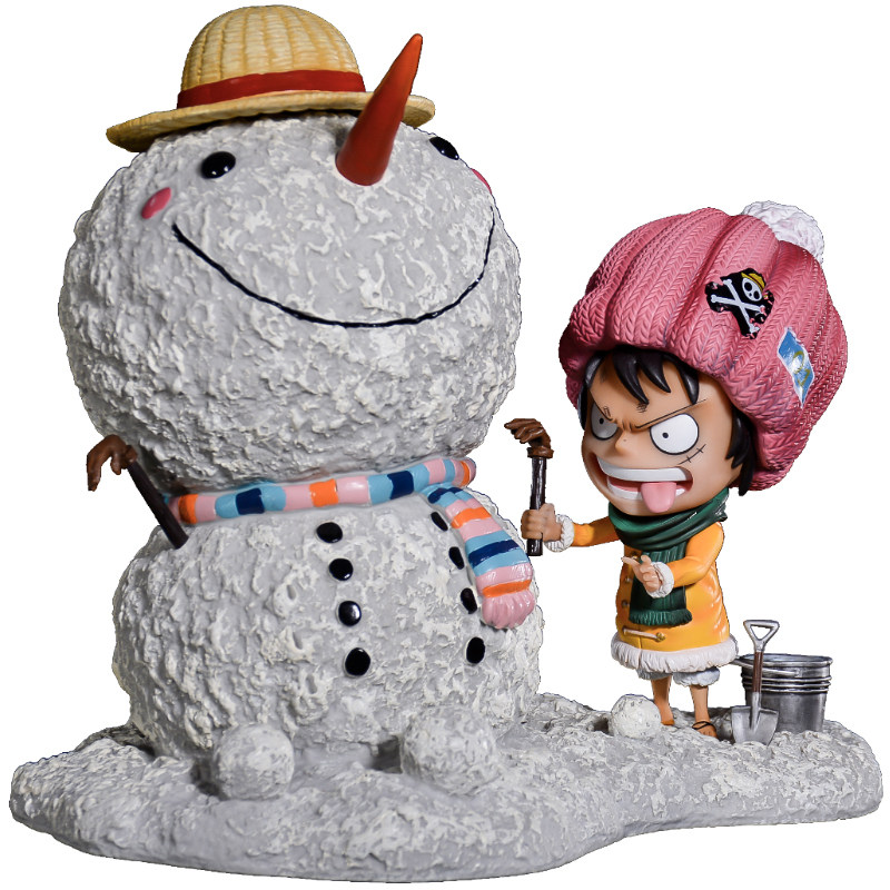 冬季雪人套装路飞乌索普手办模型