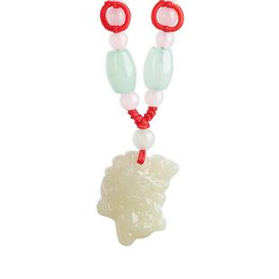 本命年和田玉十二生肖卡通吊坠属马玉佩玉石挂件女玉坠男项链挂坠