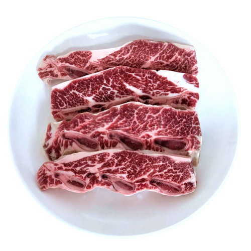 安格斯牛仔骨500g精修3-5片雪花牛排1.3cm Black Angus 原切