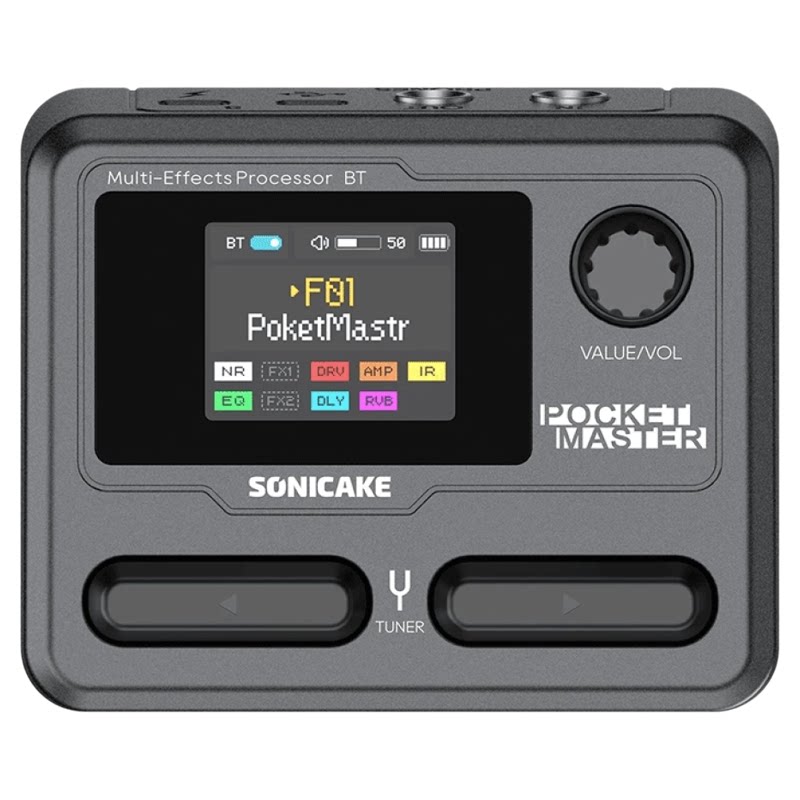 Sonicake Pocket Master电吉他综合效果器口袋式蓝牙声卡鼓机伴奏