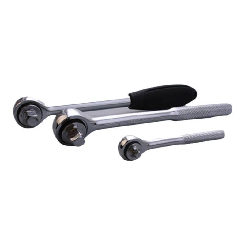 鹰之印工具 压花柄/黑胶柄快速套筒扳手 双向棘轮扳手 省力扳手