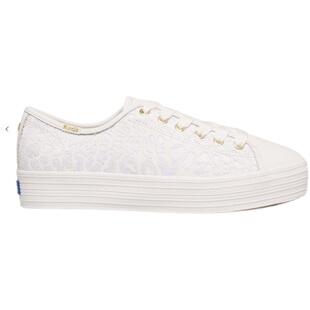 KEDS 联名款x kate spade new york皮质休闲鞋厚底女鞋 (WH64668)