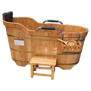 橡木香柏木泡澡木桶美容院洗澡沐浴桶成人全身家用浴缸大人泡浴桶