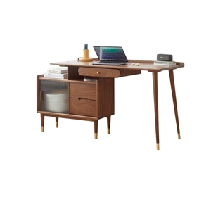 源氏木语加兰实木儿童学习桌原木升降书桌家用山毛榉小学生写字桌