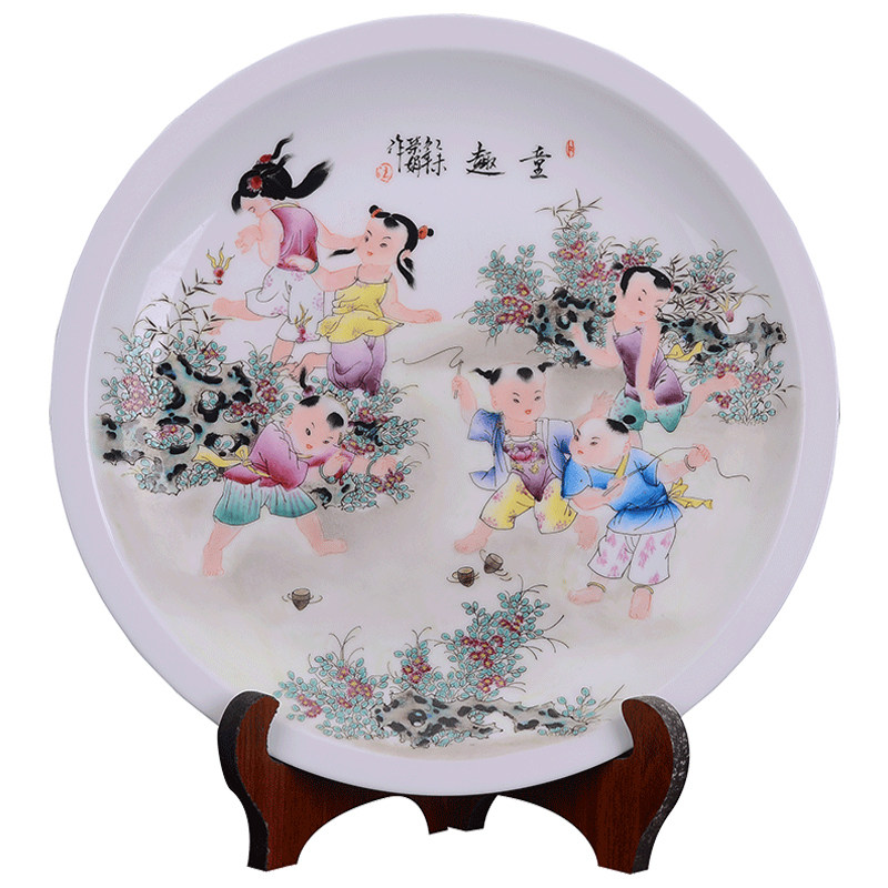 景德镇大师手绘装饰品客厅