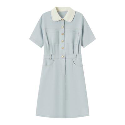 连衣裙俏皮森马半松紧腰