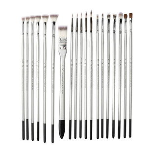 御木樱花扇形笔尼龙毛水粉笔套装单支美术水彩丙烯油画笔联考套装