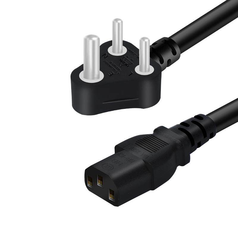 CE认证大\小南非标印度显示器台式电脑插头带线10A250V电源线三孔