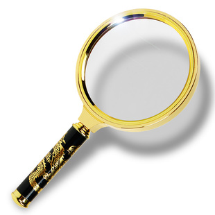 拜斯特阅读放大镜90Mm光学玻璃手柄读书看报欣赏古玩字画老人邮票