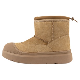 MRA高帮雪地靴男款加绒加厚防寒保暖丑萌面包鞋户外休闲棉鞋冬季