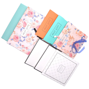 正方形折叠礼品盒 信封盒 丝巾盒 方巾盒 手帕包装盒 纸盒 配丝带