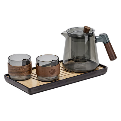 玻璃泡茶壶办公室个人茶具2026新款耐高温家用茶水分离喝茶一人饮