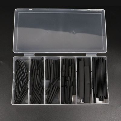 127PCS黑色环保阻燃热缩管套装:跨境产品袋装热缩管2厂家1