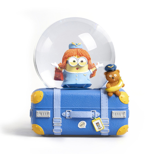 LOTS小黄人正版联名周边机长空姐水晶球音乐盒八音盒生日礼物女生