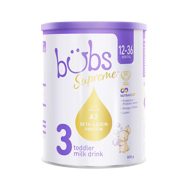 bubs牛奶粉婴幼儿进口3段800g