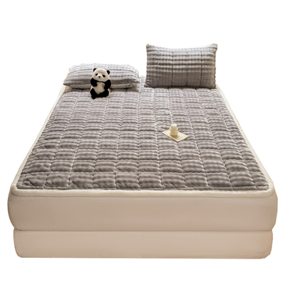 【A类母婴可用】加厚兔毛绒床盖