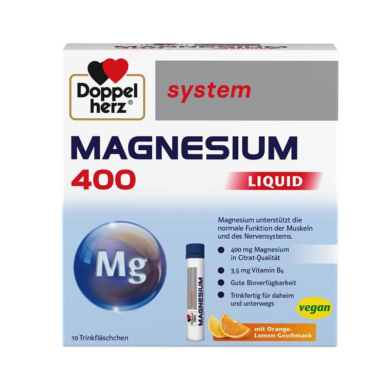 双心镁400mg进口瓶装柠檬酸镁+b6