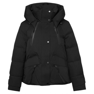 AIMISS爱美斯90鹅绒服高充绒量羽绒服冬季新款女连帽短款冬装外套