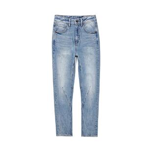 【含莱赛尔】ABLE JEANS【立体锥形裤】女士中腰牛仔裤修身小脚裤
