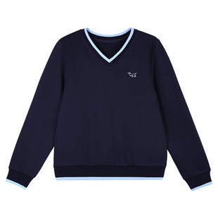 春秋时尚v领女士卫衣2026新款爆款高端洋气女装宽松无帽上衣外套