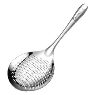 316不锈钢花椒漏勺家用厨房饺子一体长柄过滤漏网沥水油炸捞面勺