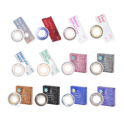 GLAM UP美瞳日抛10片咖啡调色盘彩色隐形眼镜冰美式焦糖琥珀光