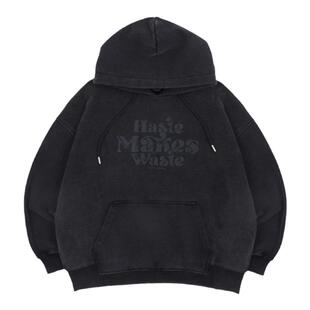 XXZXX美式连帽卫衣宽松水洗做旧男女潮牌童装亲子装秋季新款 0288