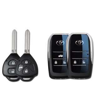 适用于丰田卡罗拉凯美瑞RAV4锐志皇冠车钥匙改装折叠遥控器替换壳