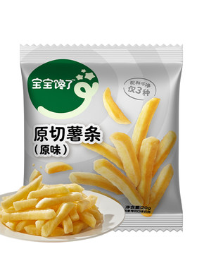 宝宝馋了香脆原切薯条+虾条组合
