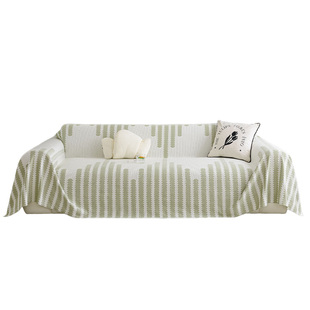 2025新款凉感冰丝沙发盖布巾全盖夏季凉席垫皮沙发套罩夏天坐垫子