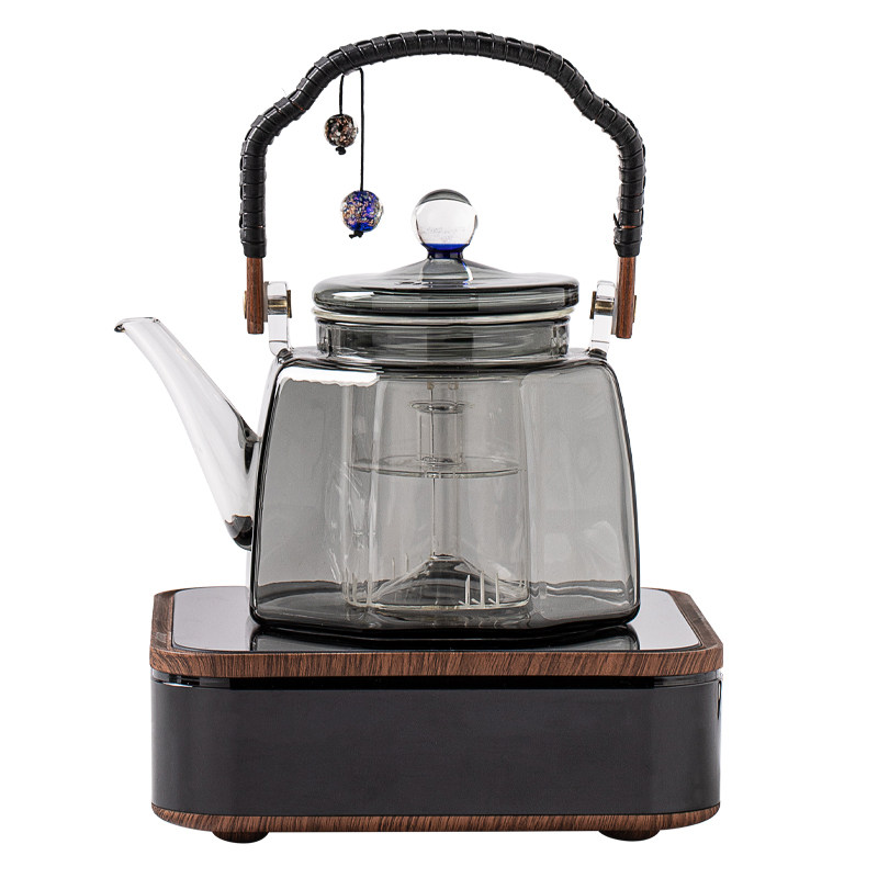 电陶炉煮茶壶玻璃家用蒸煮两用耐热办公室智能保温煮茶器套装专用