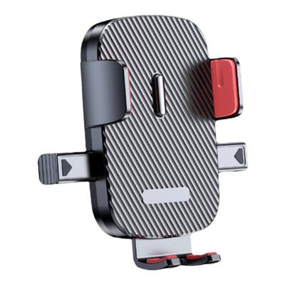 手机夹子配件17mm万向球头支撑夹头手机车载出风口导航支架多功能桌面三脚架通用零件手动拉伸大夹360度旋转