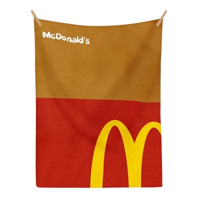 麦当劳小毛毯法兰绒办公室午睡毯