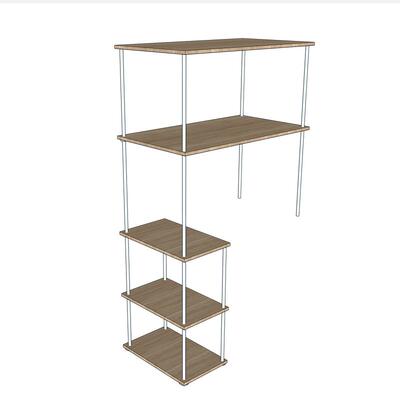 简约可定制异形实木夹缝收纳架