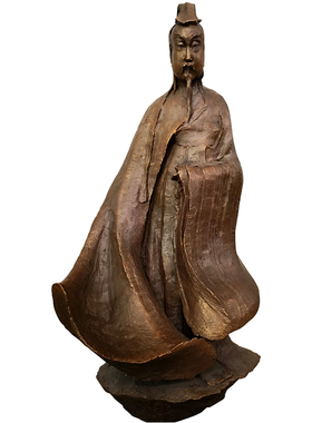 书法家王羲之抽象人物铜室内