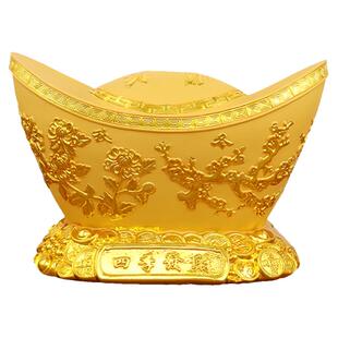 招财金元宝摆件聚宝盆存钱罐创意家居装饰品凤水乔迁店铺礼品摆设