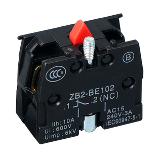 按钮开关底座辅助触点模块ZB2 XB2-BE101C一常开XB2-BE102C一常闭