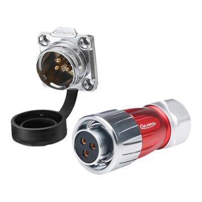 凌科dh20旋转卡扣面板航空插头