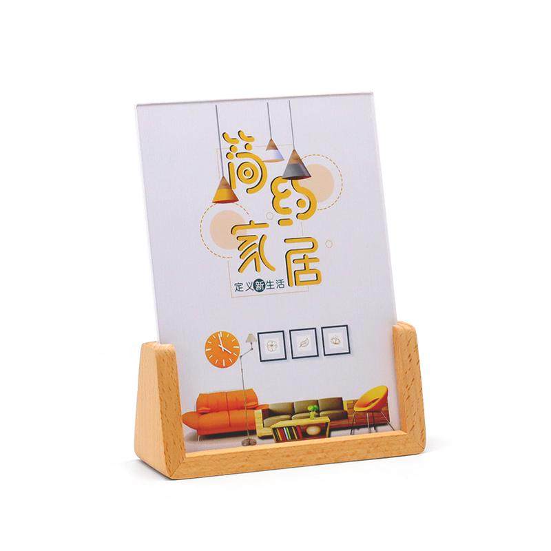 台牌台卡木质亚克力桌上菜单展示牌桌面牌A4餐桌立牌台签奶茶店创意摆台A5广告牌展示架桌签价格牌桌牌定制