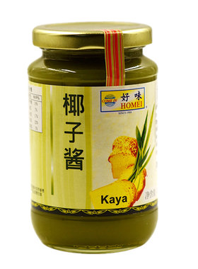 好味牌椰子酱kaya咖椰酱马来西亚斑斓榴莲果酱罐头抹面包的酱420g