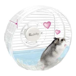 Jolly祖莉侏儒仓鼠 静音跑轮 金丝熊跑步机透明加宽跑轮造景玩具