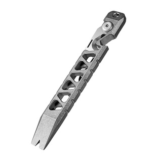 钛合金撬棍多功能露营开瓶器勾刀EDC小工具钛多用途酷棍随身撬棒