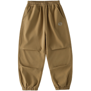 【软壳裤】棉花堂儿童裤子加绒男童长裤女童伞兵裤秋冬保暖运动裤