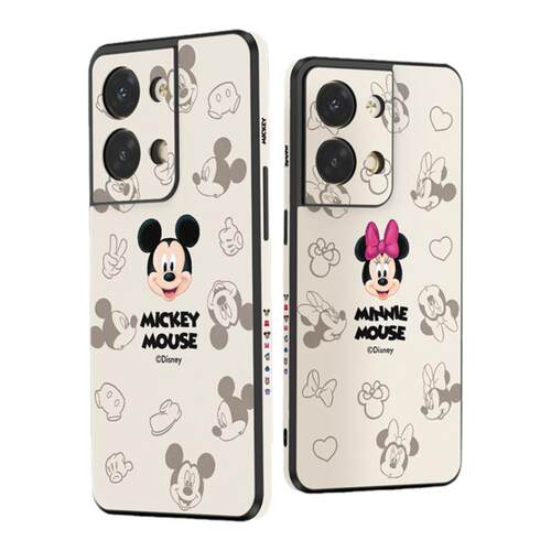 迪士尼正版适用于opporeno9手机壳reno8pro新款女防摔reno7保护套+小羊皮网红全包6por米奇情侣十皮质高级感5
