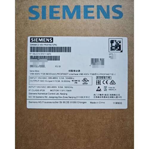 6SL32105FE115UF0V90伺服驱动器P