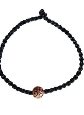 原创祥云桃木珠手链细款简约