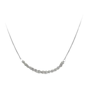 QURIOUSTONE经典【丁程鑫王凯沐余宇涵同款】蛇骨925银微笑链项链