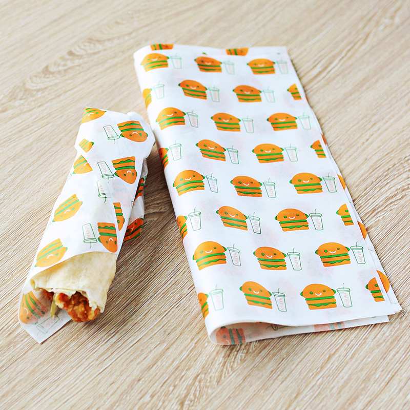 烤乐仕汉堡纸900托包装纸纸一次性纸淋鸡肉张餐盘饭团卷膜三明治